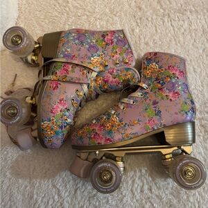 Floral Roller Skates